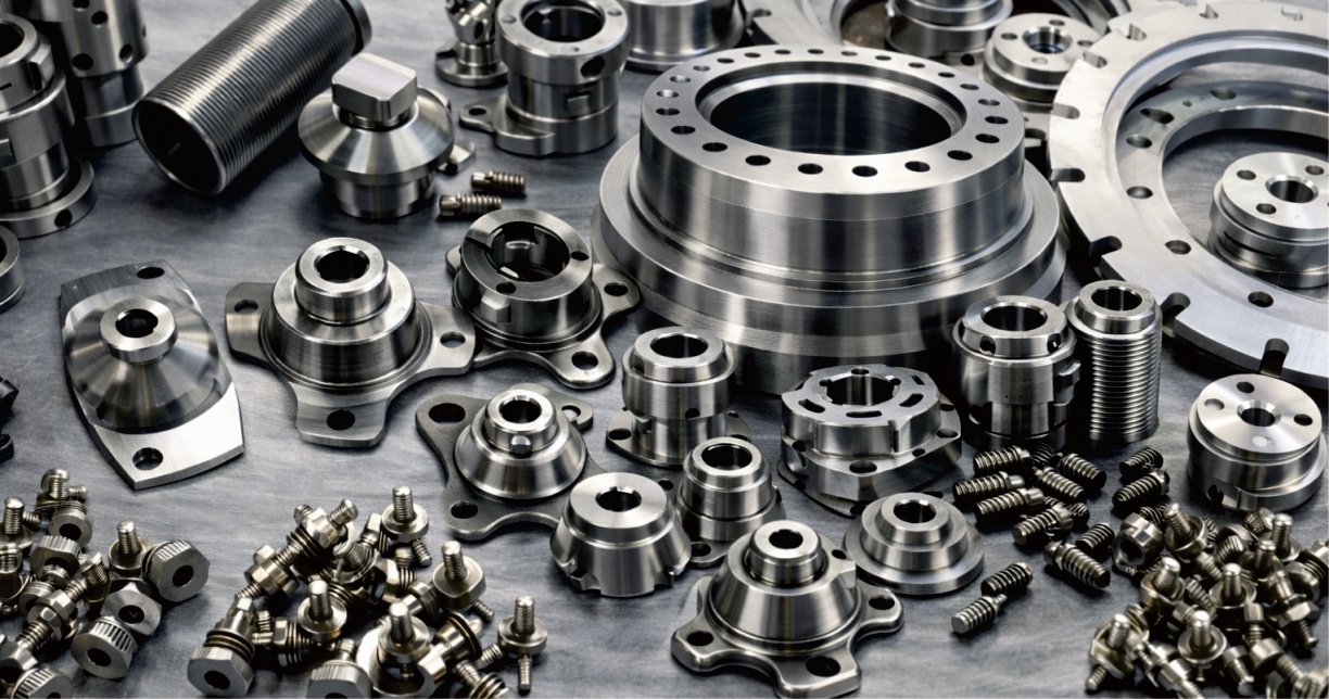 CNC machined parts for titanium stainless steel aluminum copper and alloy machining