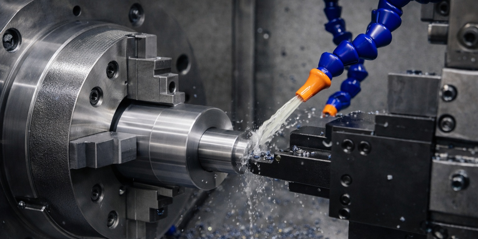CNC turning process for precision machined parts