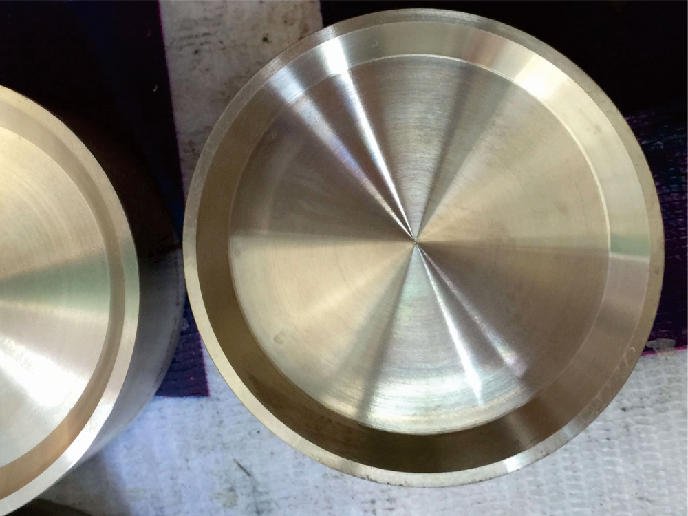 Custom machined titanium sputtering target