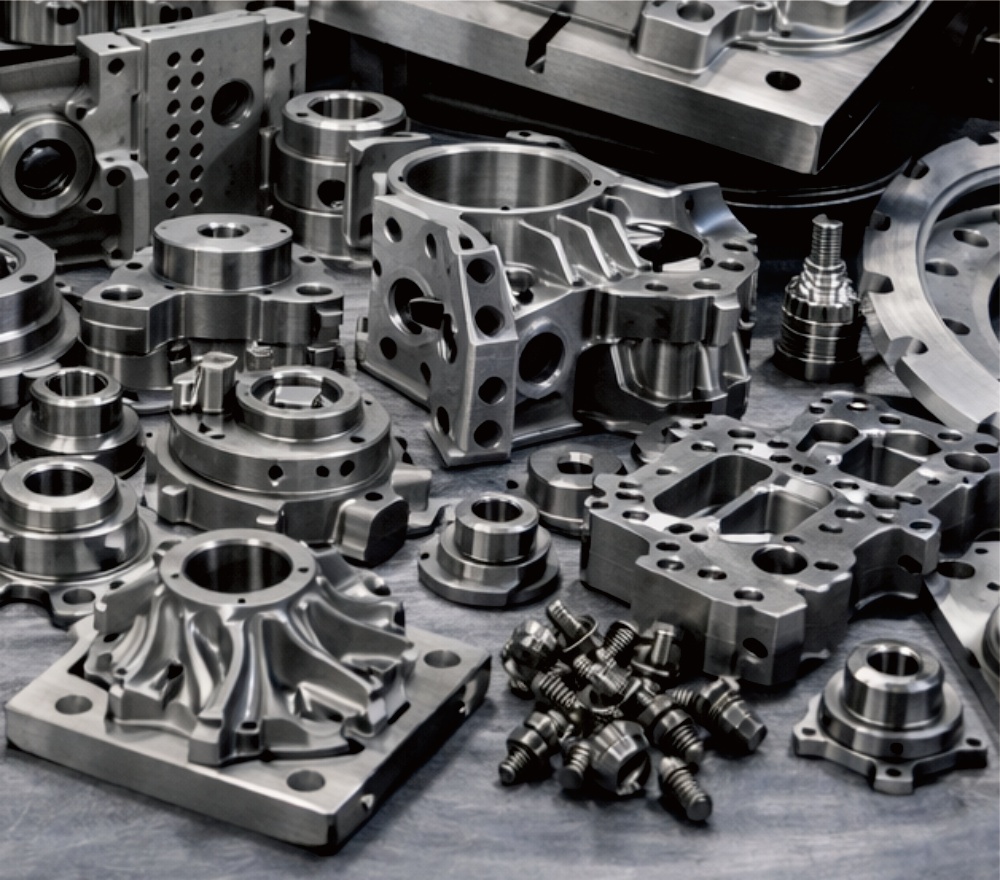 Precision CNC turn-mill titanium components and custom machined mixed-feature parts