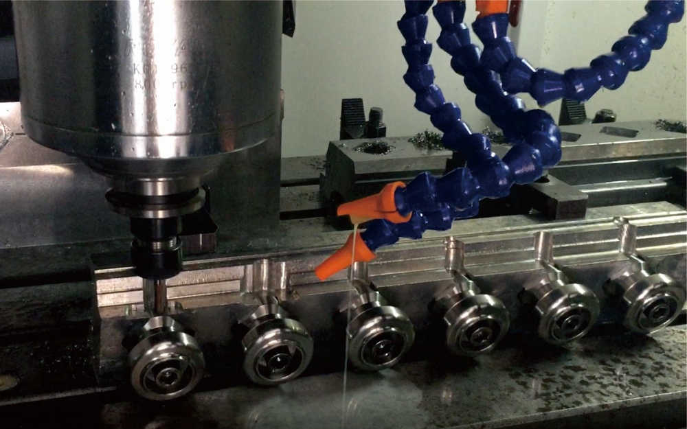 Finished CNC milled titanium parts and custom machined components
