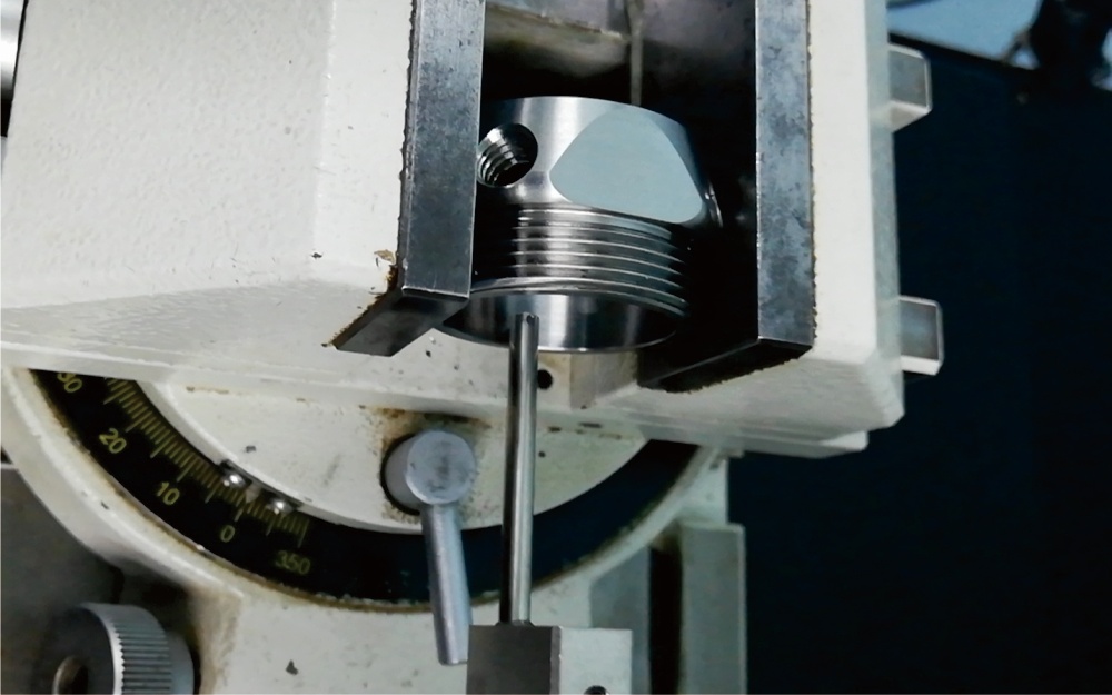 Optical measuring system inspection for precision custom machined parts