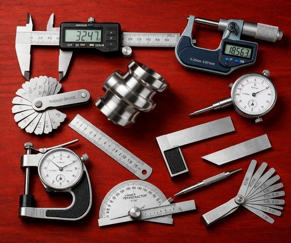 Precision gauges for thread and caliper inspection