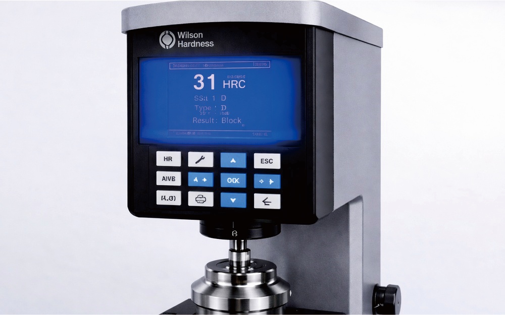 Hardness tester inspection support for custom titanium parts and precision machined components