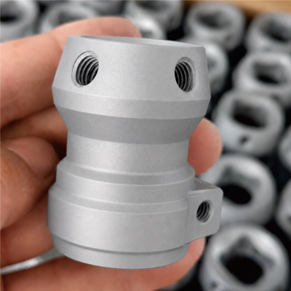 Shot peened titanium surface