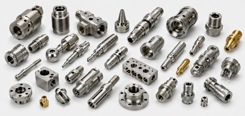 Custom CNC machined titanium aluminum and stainless steel parts