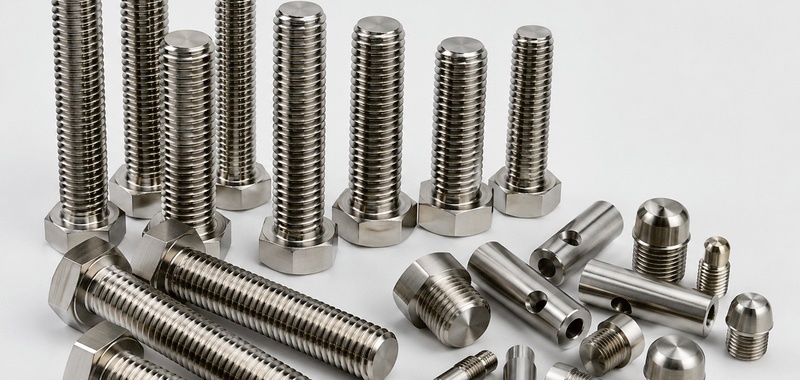 Titanium bolts screws nuts and custom fasteners