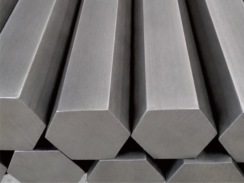 Titanium hexagon rods and hex bars