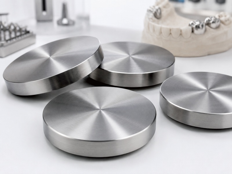 Titanium crown and bridge milling blank