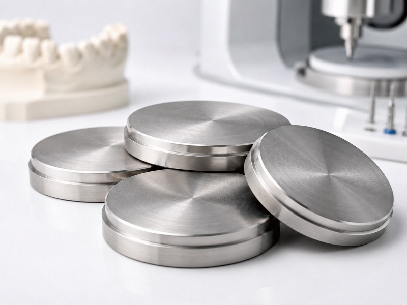 CAD/CAM titanium disc for crown and bridge