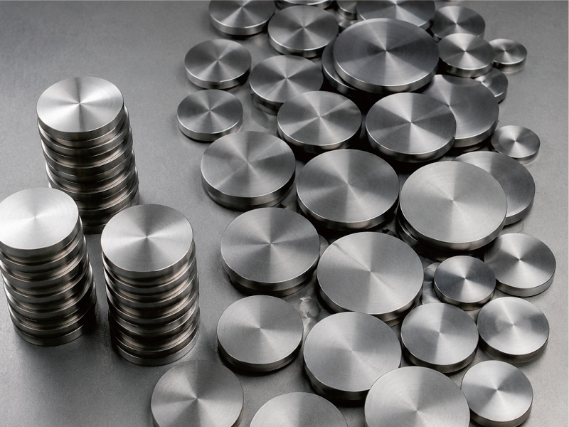 Round pure titanium sputtering target
