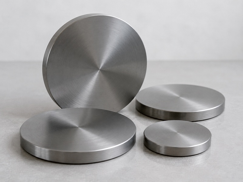 Circular planar titanium sputtering target