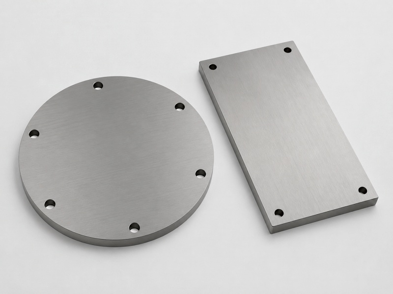 Custom sputtering target with mounting holes