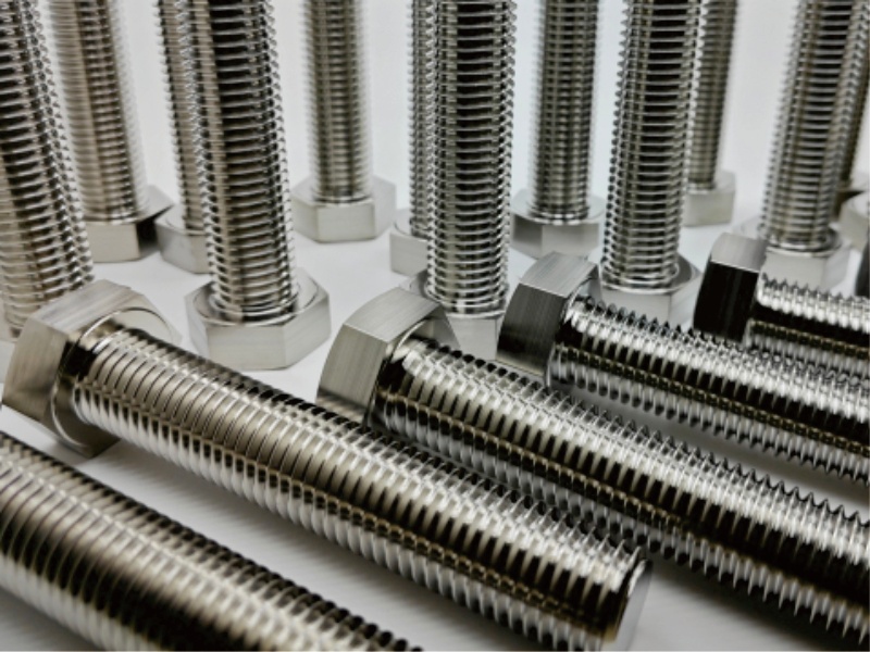 Titanium bolts for industrial fastening applications