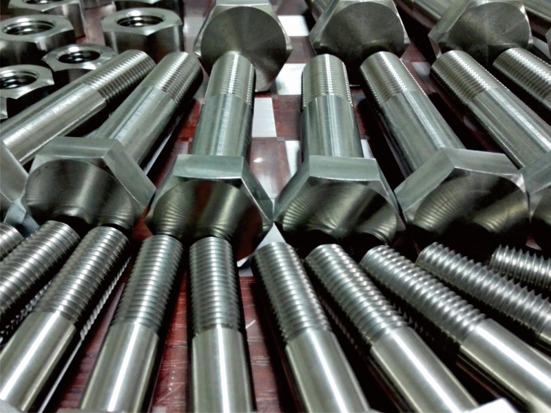 DIN931 titanium hex head bolts