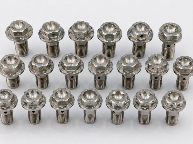 Custom titanium bolts for automotive and industrial applications