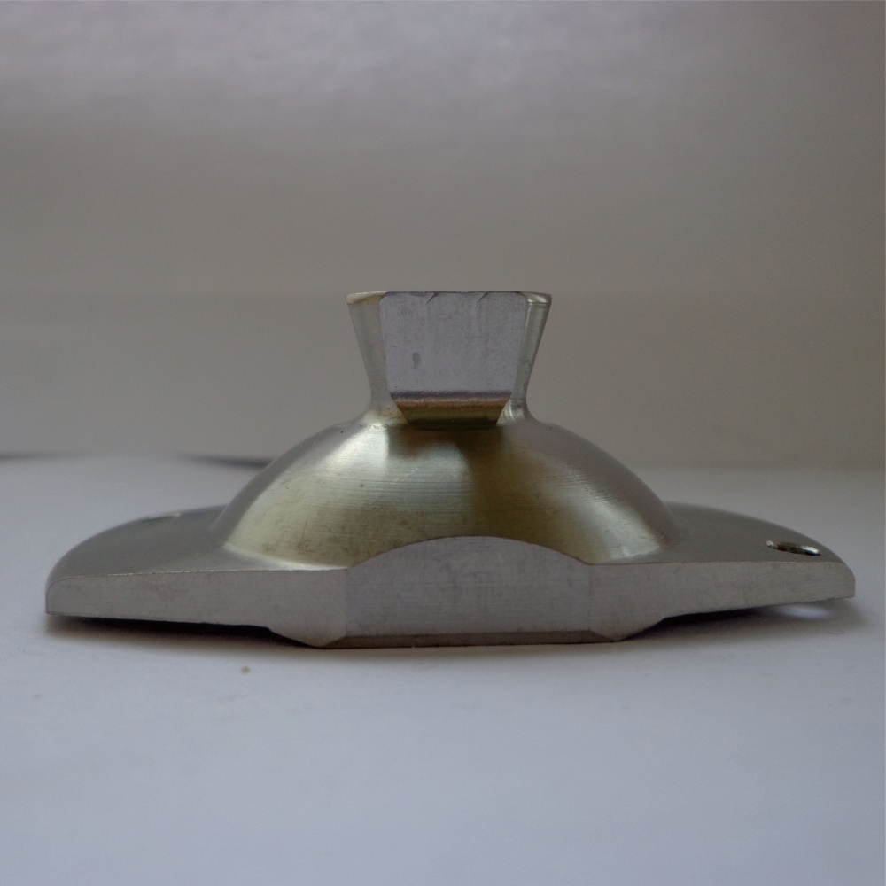 Prosthetic foot adapter machined from titanium or aluminum