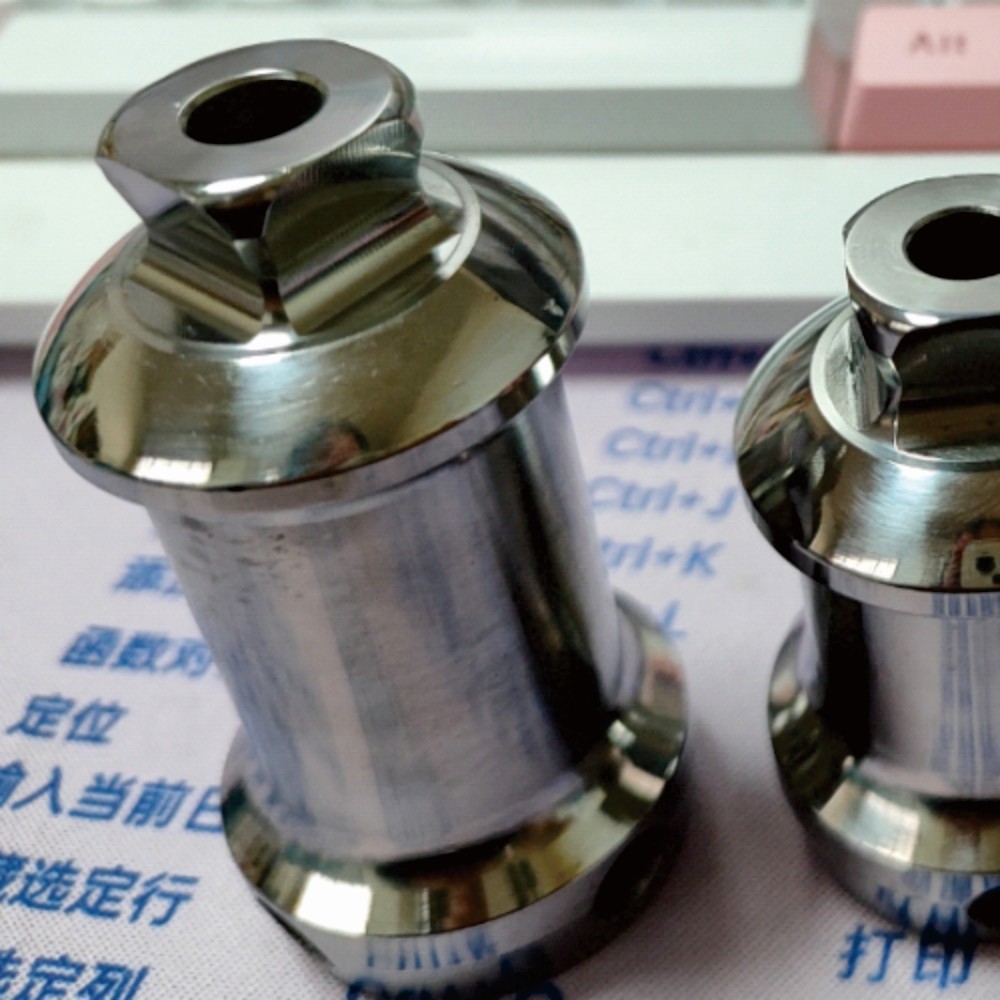 External prosthetic adapter sample machined to customer drawing