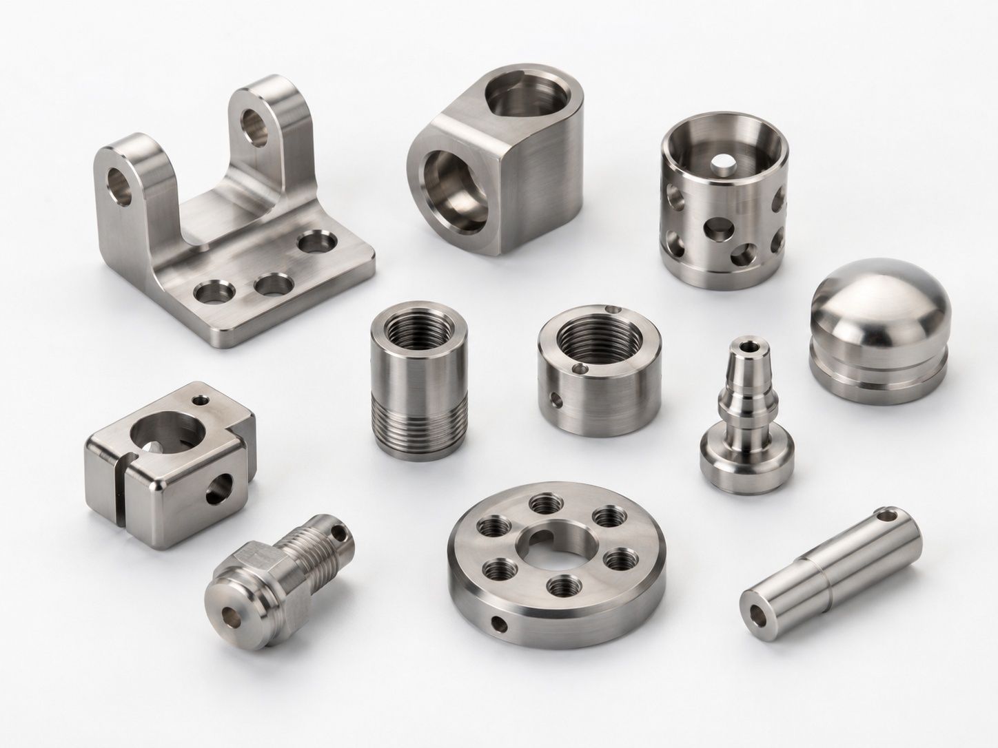 Titanium CNC machined medical components inspection