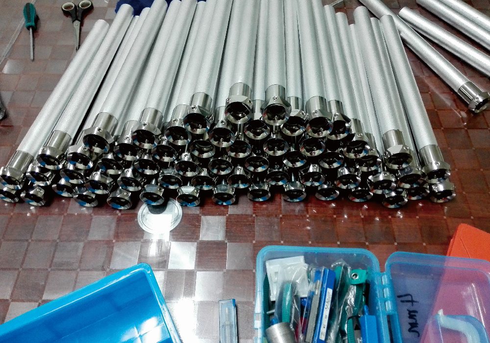 plain adapter tube head adapter for prosthetic aluminum pylon connection