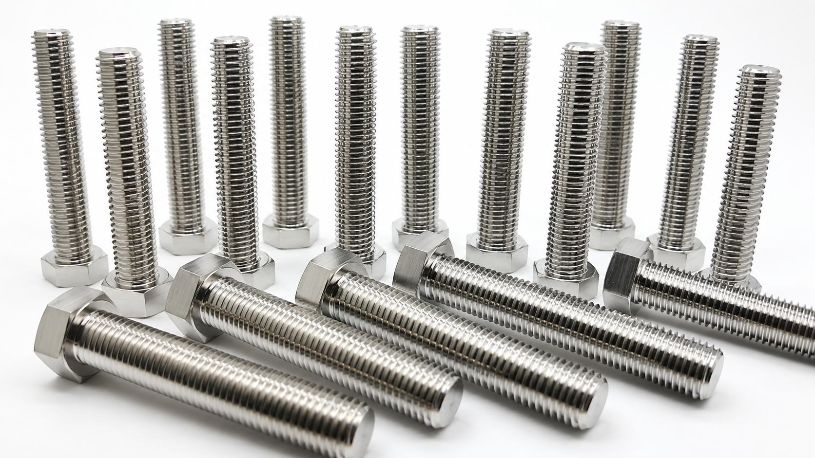 Custom CNC machined titanium threaded parts