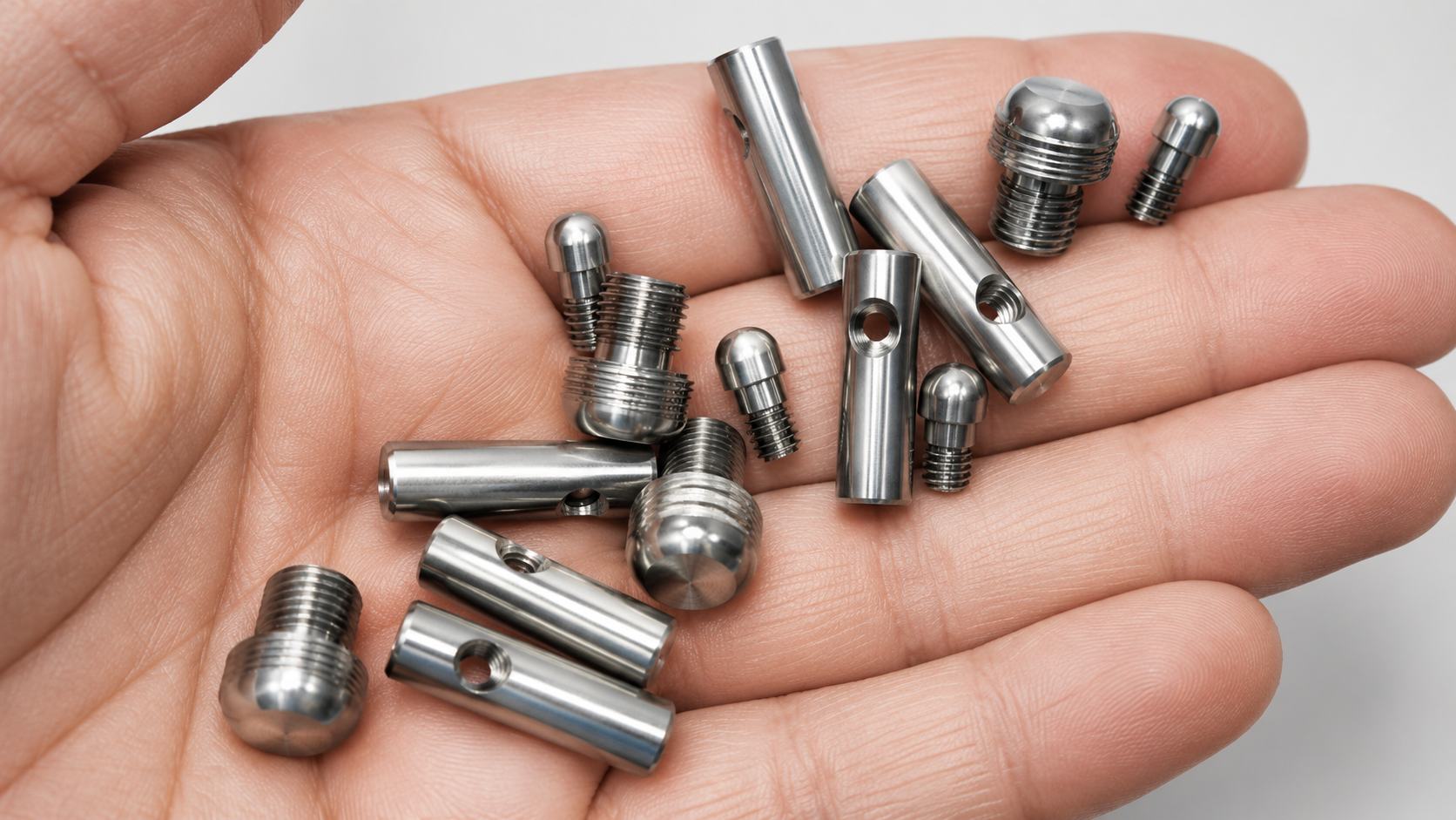 Precision CNC machining of titanium threaded components