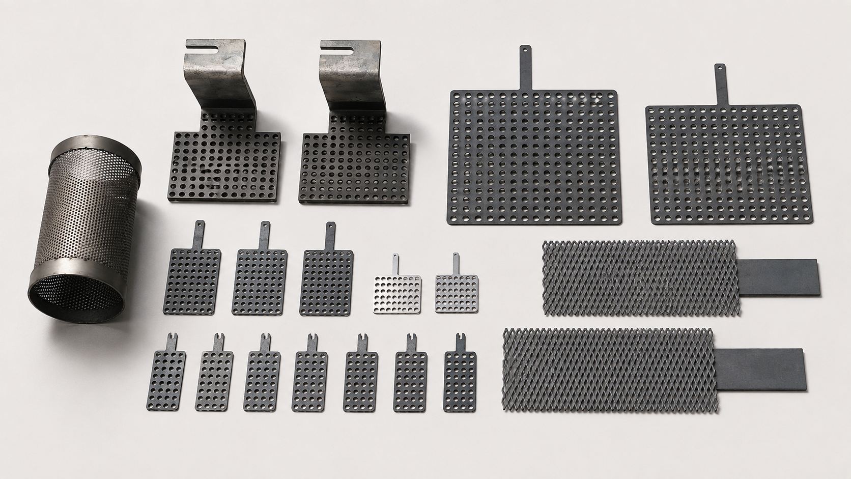 Custom titanium mesh anodes for water treatment and electrochemical equipment