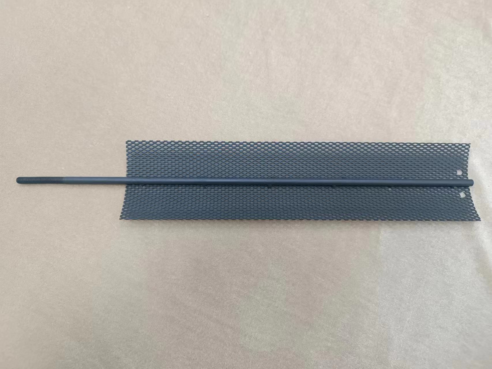 Different titanium mesh anode sizes and configurations