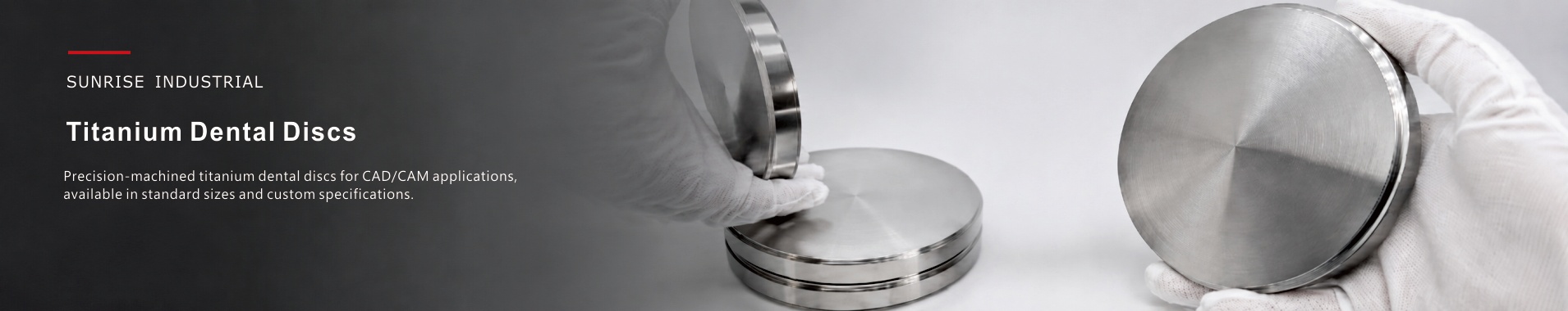 Grade 5 Titanium Dental Discs, CAD/CAM Titanium Milling Blanks