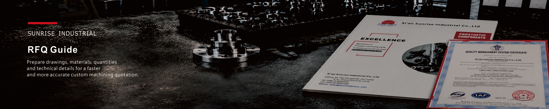 RFQ Guide for Custom Titanium CNC Machining | Sunrise