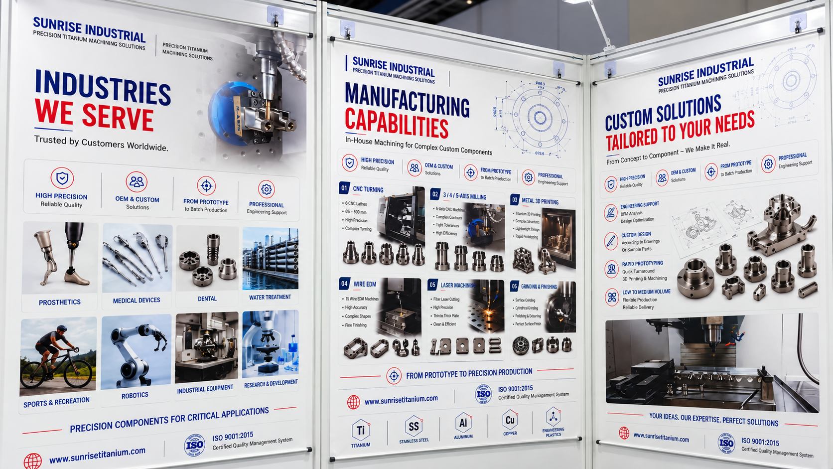 Sunrise Industrial at CR Expo Beijing 2026: Titanium CNC Machining and Custom