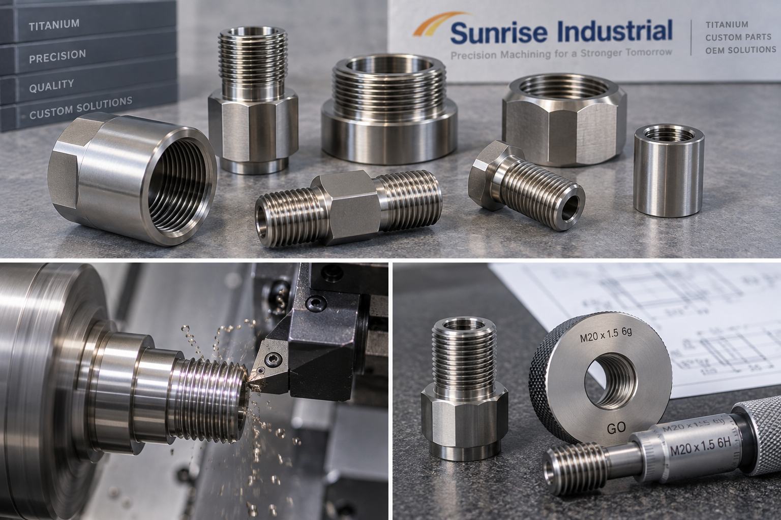 Custom Titanium Threaded Parts: CNC Machining for Precision Connections