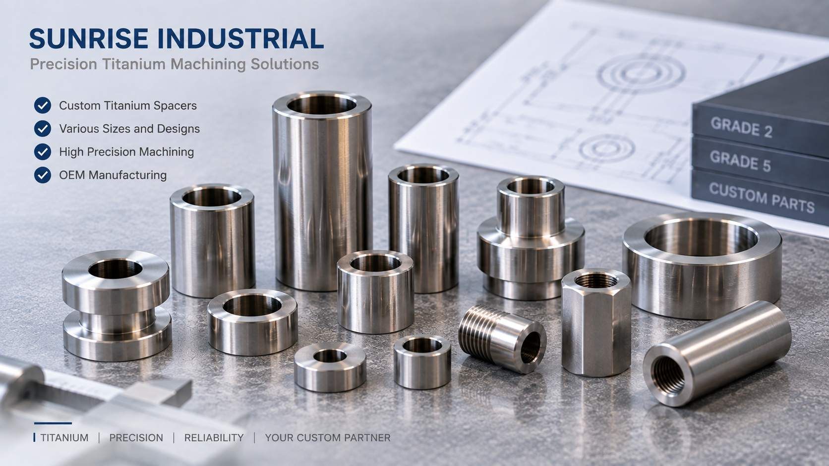 Custom Titanium Spacers: CNC Machining, Tolerances and OEM Design Considerations