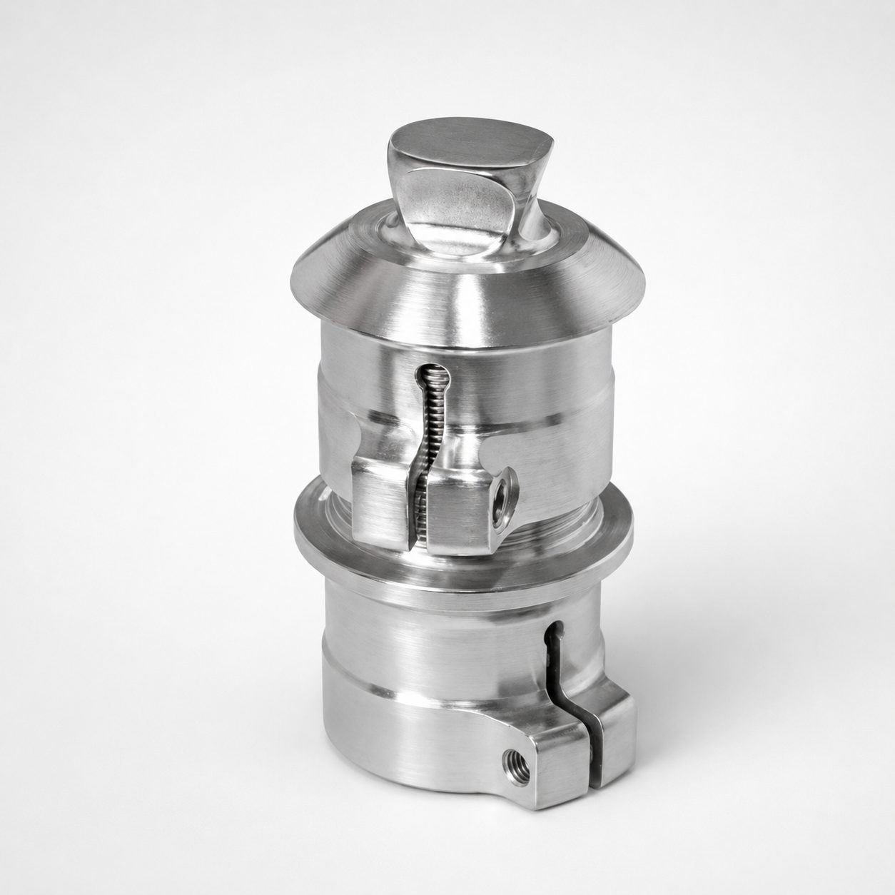 Adjustable Height Tube Clamp with Pyramid
