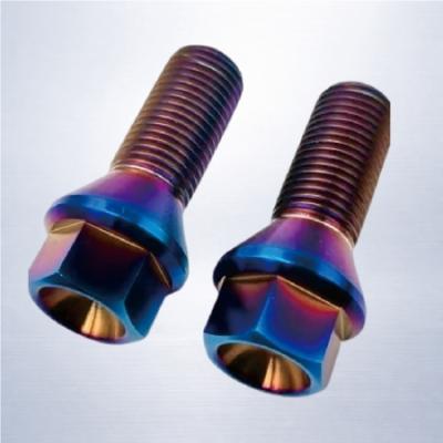 Anodized Titanium Wheel Lug Bolt