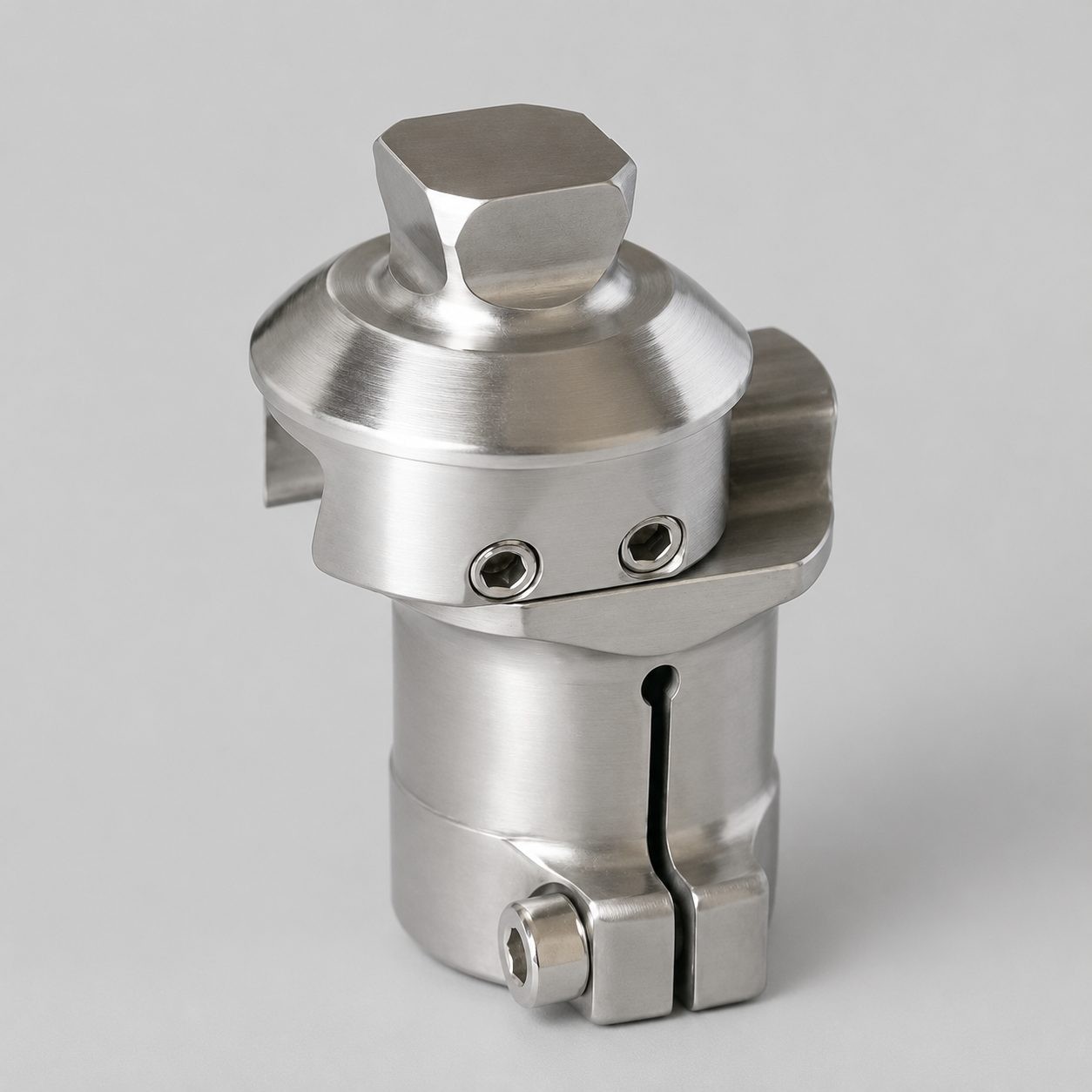 Double Ended Sliding Tube Clamp Adapter with Pyramid