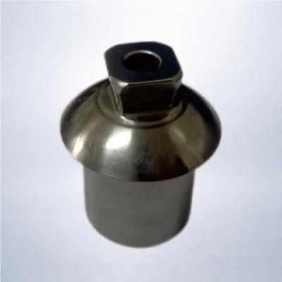 Low Profile Tube Adapter with Male Pyramid and Center Hole