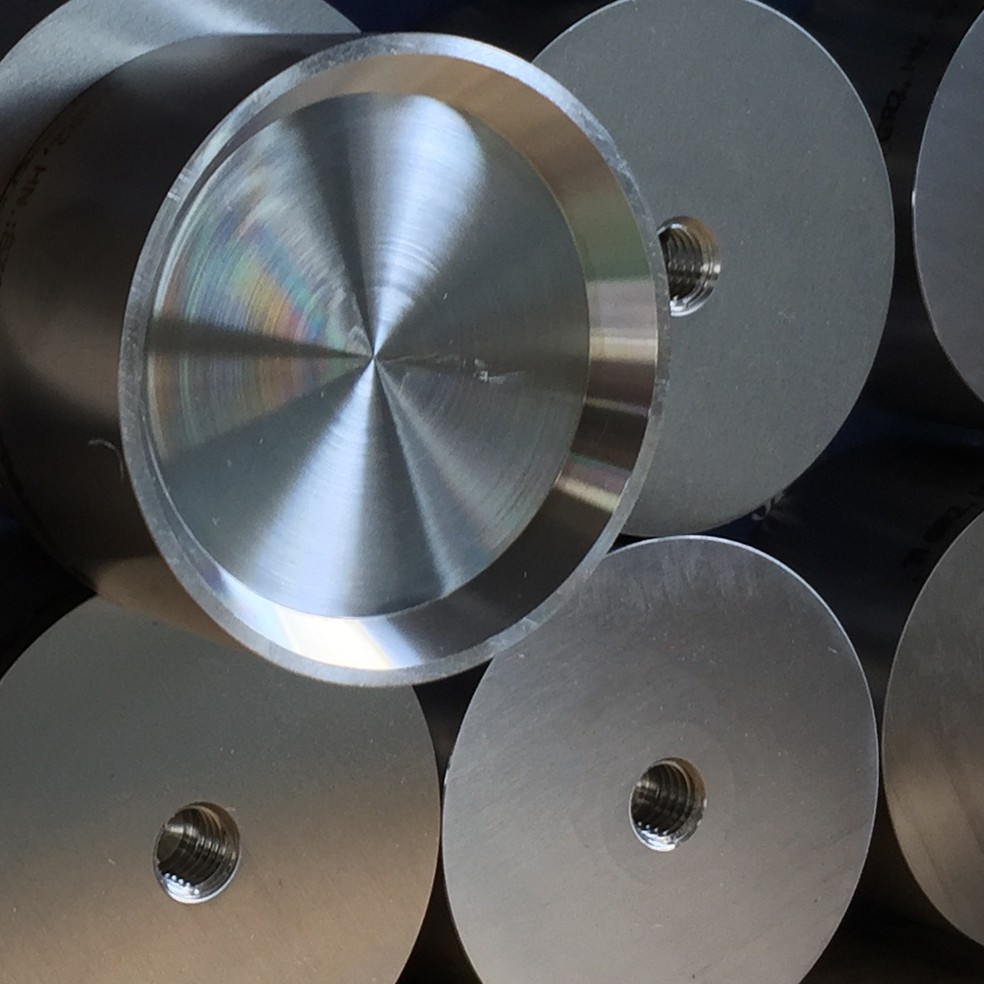 Round Titanium Sputtering Targets with Mounting Holes