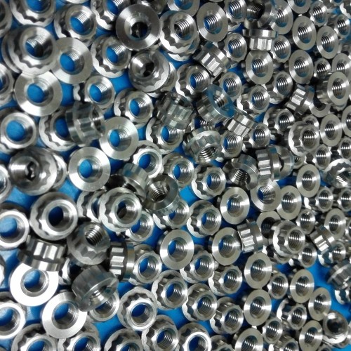 Titanium Flanged Spline Nuts