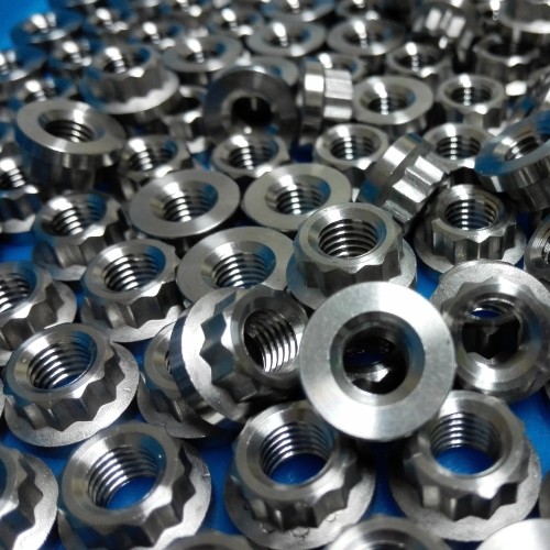 Titanium Flanged Spline Nuts