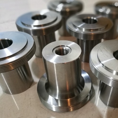 Titanium Flanged Threaded Bushing